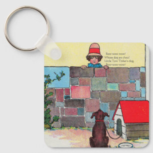 Bow-wow-wow! Whose dog art thou? Nursery Rhyme Key Ring