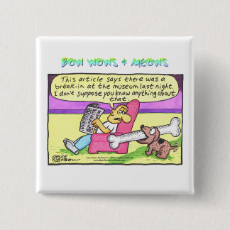 BOW WOWS & MEOWS - This article says... 15 Cm Square Badge
