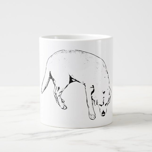 Bowed in Reflection Large Coffee Mug (Front)