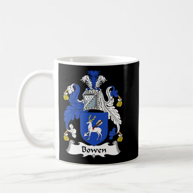 Bowen Coat of Arms  Family Crest   Coffee Mug (Left)