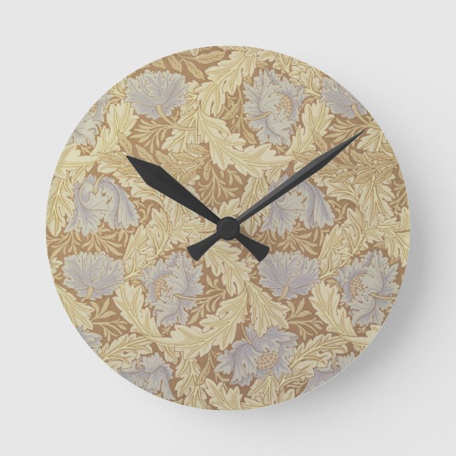 'Bower' wallpaper design Round Clock (Front)