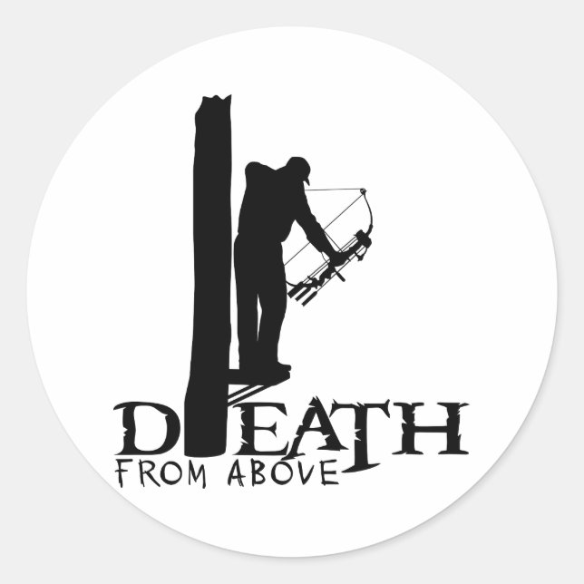 BOWHUNTING CLASSIC ROUND STICKER (Front)