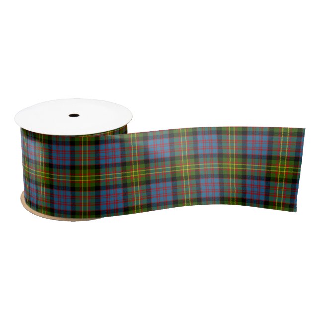 Bowie Scottish Tartan Pattern Satin Ribbon (Spool)
