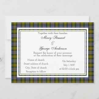 Bowie Scottish Wedding Invitation
