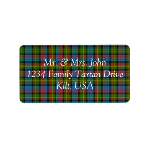 Bowie Tartan Label