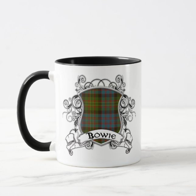 Bowie Tartan Shield Mug (Left)