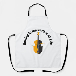 Bowing to the Rhythm of Life Cello Apron