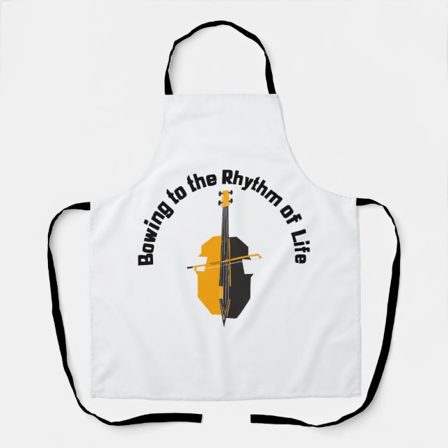 Bowing to the Rhythm of Life Cello Apron (Front)