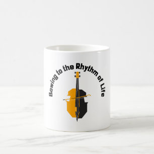 Bowing to the Rhythm of Life Cello Coffee Mug