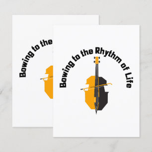 Bowing to the Rhythm of Life Cello Enclosure Card