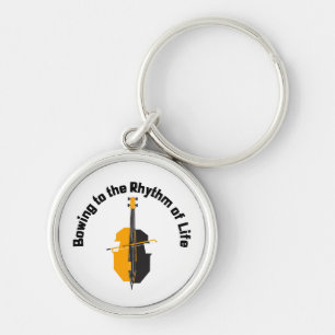 Bowing to the Rhythm of Life Cello Key Ring