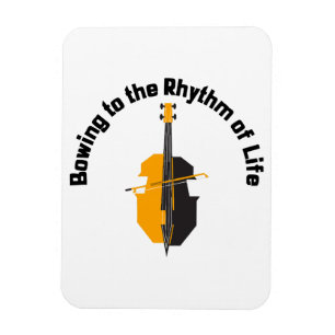 Bowing to the Rhythm of Life Cello Magnet