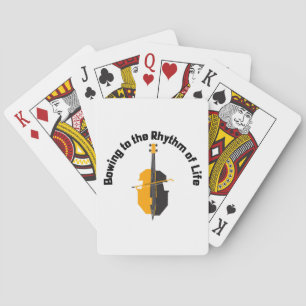 Bowing to the Rhythm of Life Cello Playing Cards