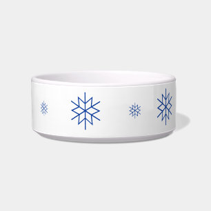 Bowl - Blue Snowflakes
