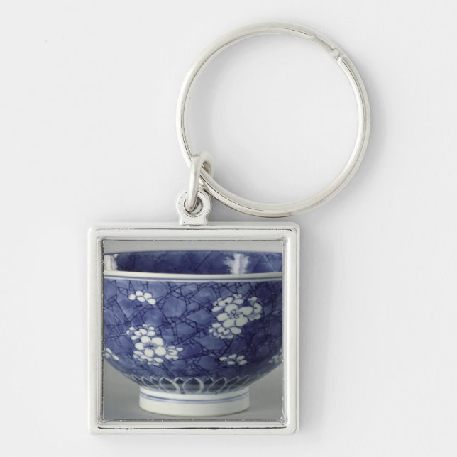 Bowl decorated with cherry blossom key ring (Front)
