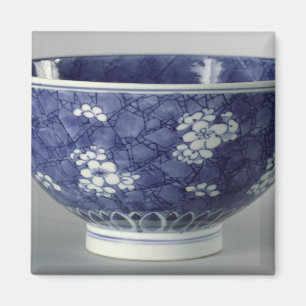 Bowl decorated with cherry blossom magnet