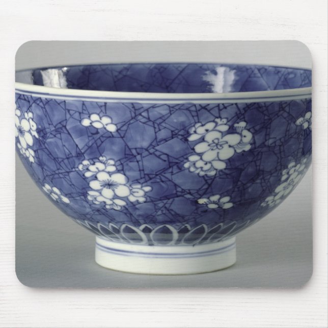 Bowl decorated with cherry blossom mouse pad (Front)