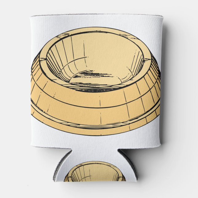 Bowl Dish Pet Cat Plate Empty Food Dog Peach Can Cooler (Front)