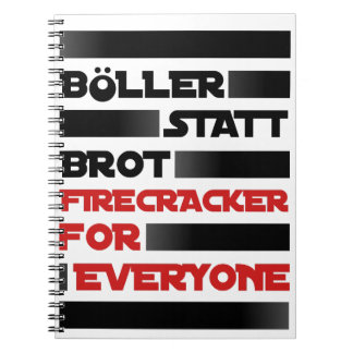 Bowl instead of bread! notebook