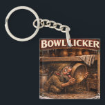 Bowl Licker Icelandic Yule Lad Key Ring<br><div class="desc">Bowl Licker Icelandic Yule Lad keychain</div>
