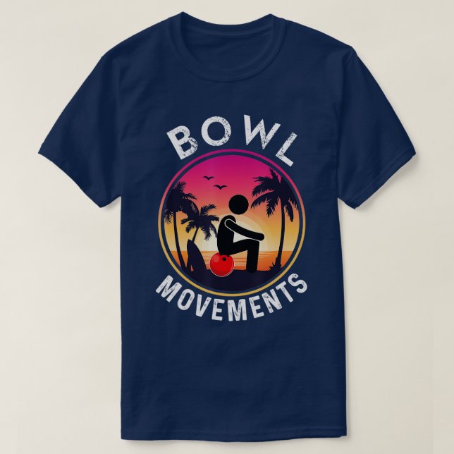 Bowl Movement  Funny Bowler Bowling  T-Shirt (Design Front)