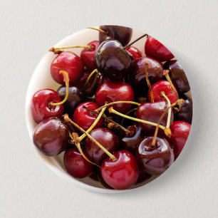 bowl of Cherries 7.5 Cm Round Badge