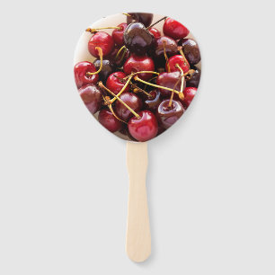 bowl of Cherries Hand Fan
