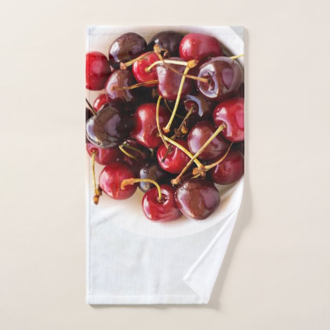 bowl of Cherries Hand Towel (Hand Towel)