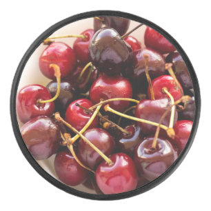 bowl of Cherries Hockey Puck
