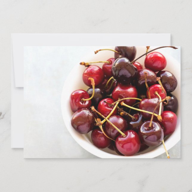bowl of Cherries Holiday Card (Front)