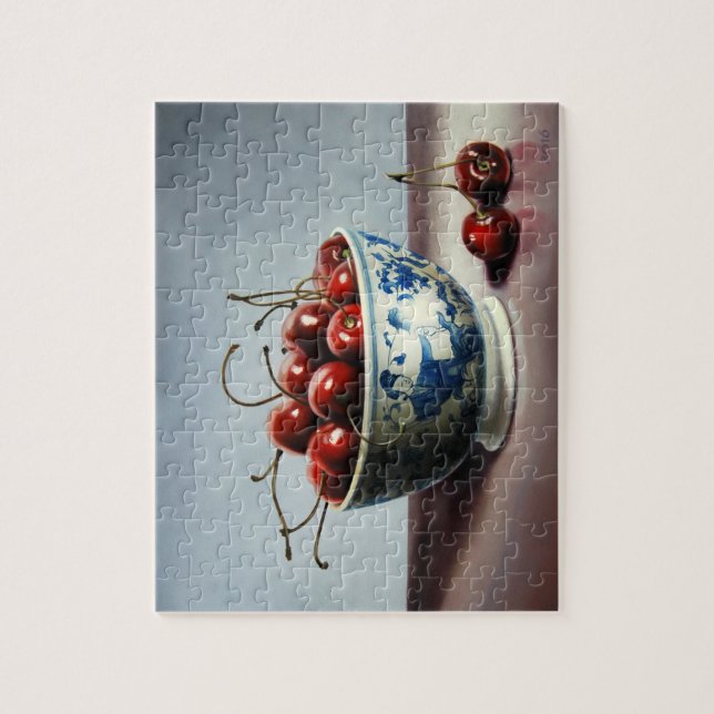 Bowl of Cherries Jigsaw Puzzle (Vertical)