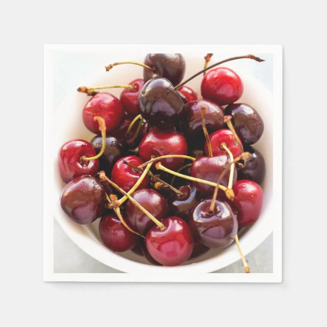 bowl of Cherries Napkin (Front)