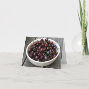 Bowl of Cherries Notecard