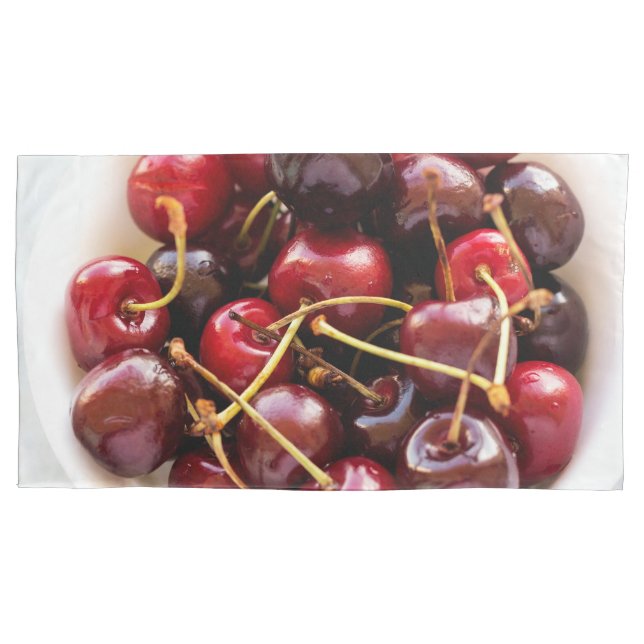 bowl of Cherries Pillowcase (Front-Left)