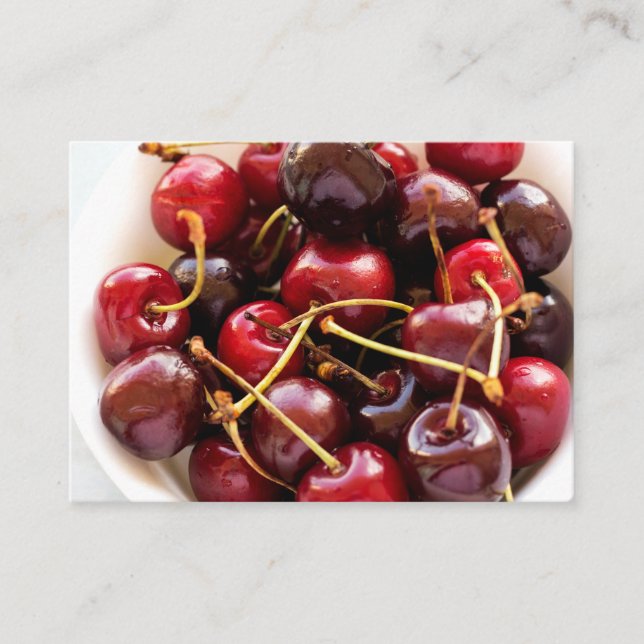 bowl of Cherries Place Card (Front)