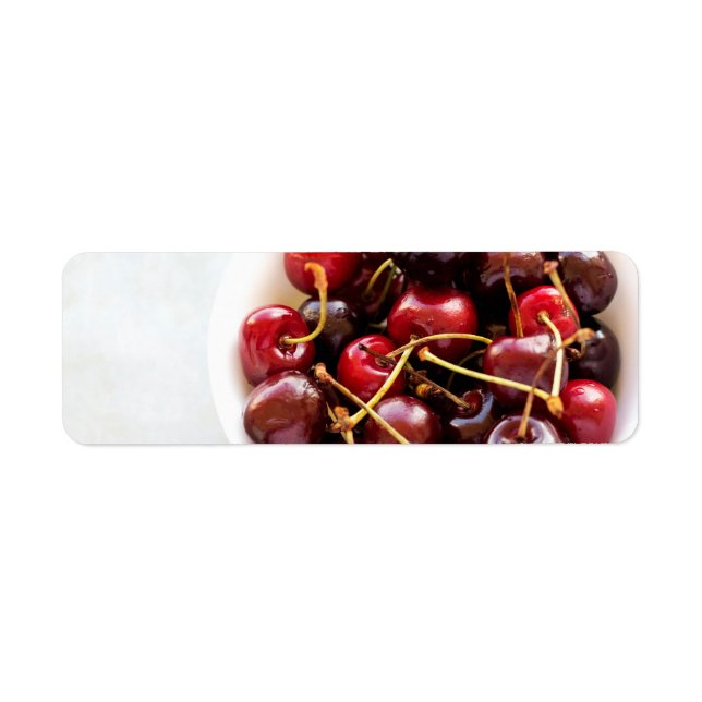 bowl of Cherries Return Address Label (Front)