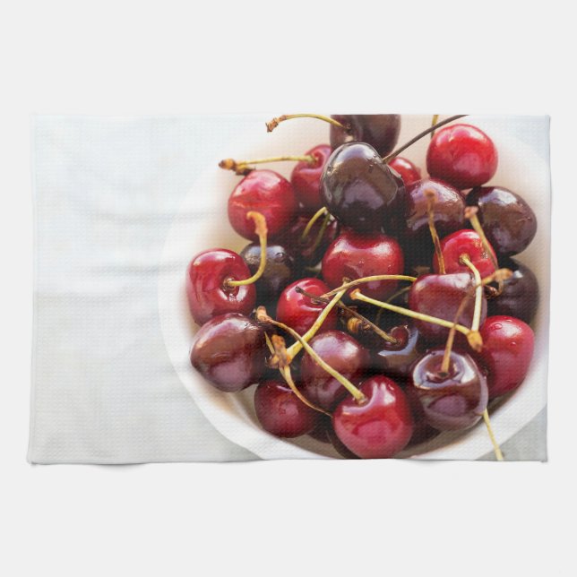 bowl of Cherries Tea Towel (Horizontal)