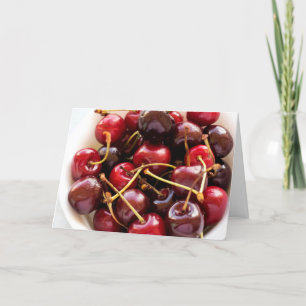 bowl of Cherries Thank You Card
