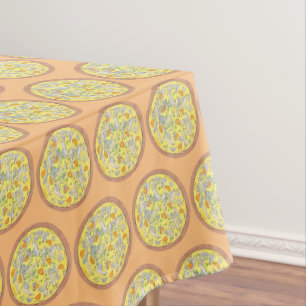 Bowl of Chicken Rice Soup Supper Dinner Food Tablecloth