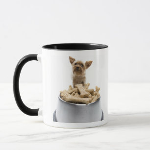 Bowl of dog treats by Yorkshire Terrier Mug