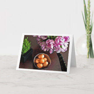 Bowl of eggs. Snapshot 6 Holiday Card