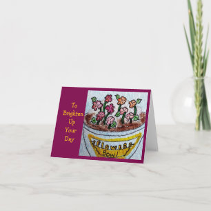 Bowl of Flowers Card
