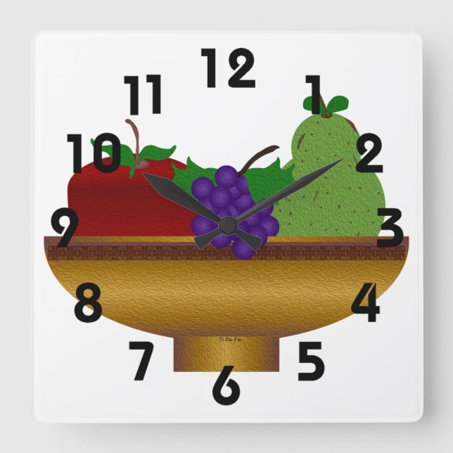 Bowl of Fruit Clock (Front)