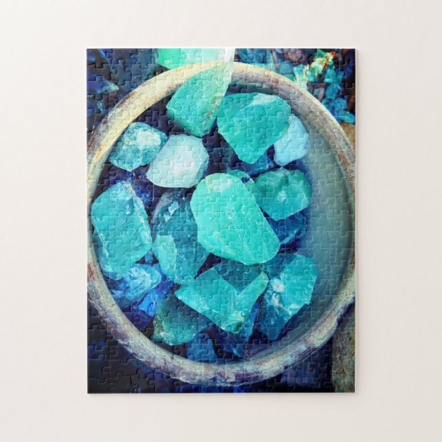 Bowl of Gem Stones Jigsaw Puzzle (Vertical)