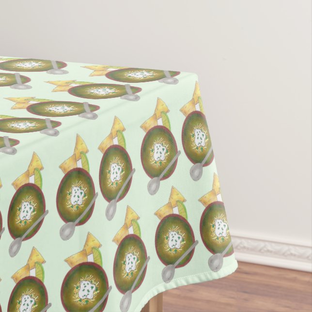 Bowl of Green Chilli Chilli Chile Verde Cookoff Tablecloth (In Situ)