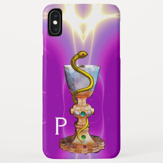 BOWL OF HYGEIA Medicine, Pharmacy Monogram Pink Case-Mate iPhone Case (Back)