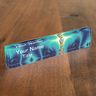 BOWL OF HYGEIA Medicine, Pharmacy Turquoise Blue Nameplate