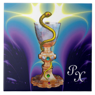 BOWL OF HYGEIA  MONOGRAM Medicine, Pharmacy Ceramic Tile