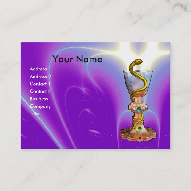 BOWL OF HYGEIA , PHARMACY BUSINESS CARD (Front)