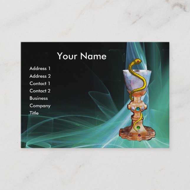 BOWL OF HYGEIA , PHARMACY BUSINESS CARD (Front)